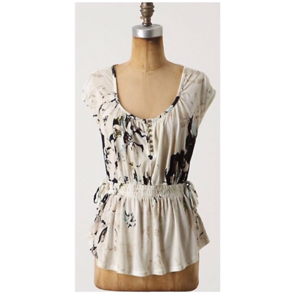 🌺 Anthropologie Deletta flower blouse top 🌺